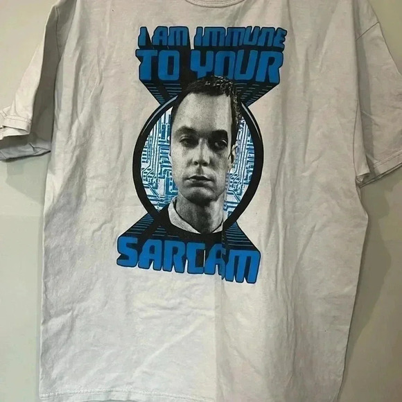 ❤️2/$30❤️[XL]The Big  Bang Sheldon Sarcasm Men SS T shirt - Picture 4 of 6
